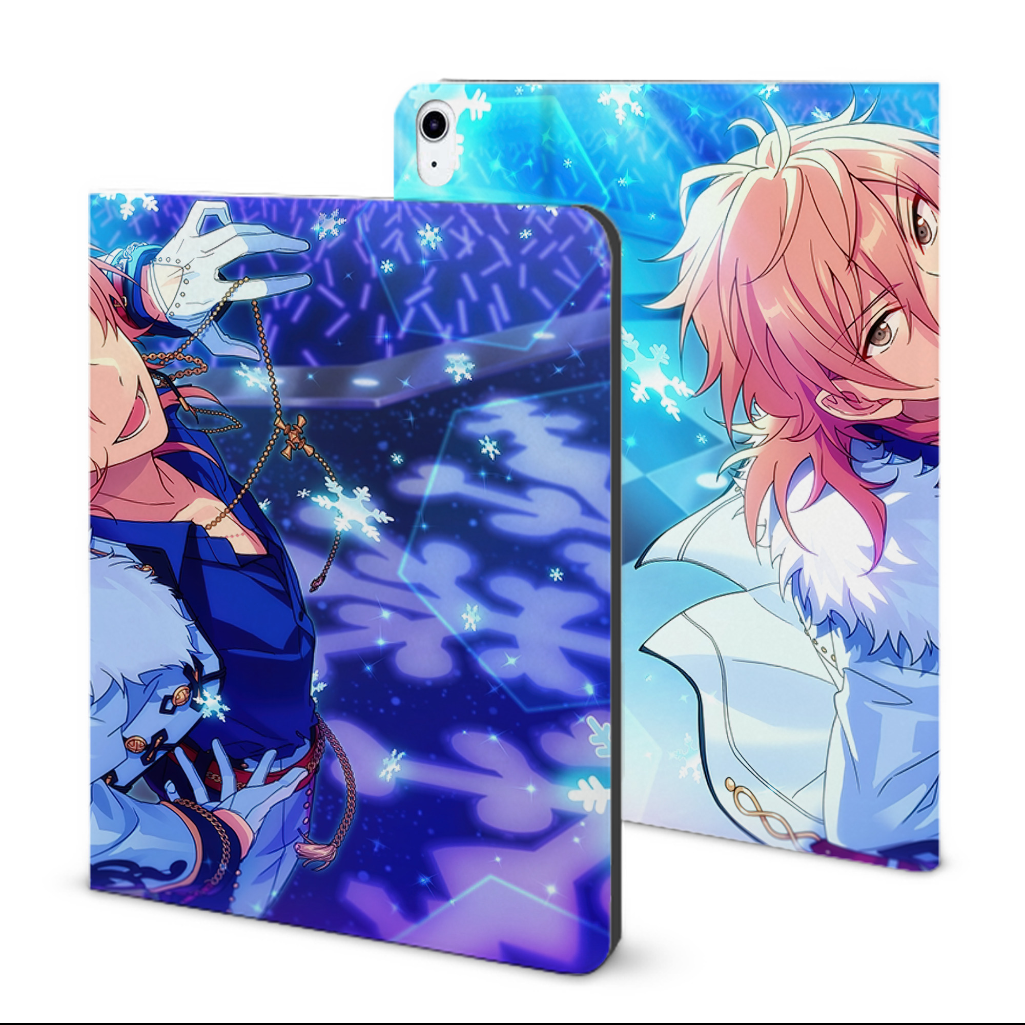 （画像用） あんさんぶるスターズ! Ensemble Stars IPad ケース ブック型 PUレザー TPU 耐衝撃 軽量 薄型 ペン収納なし 全面保護 IPad 各モデル対応